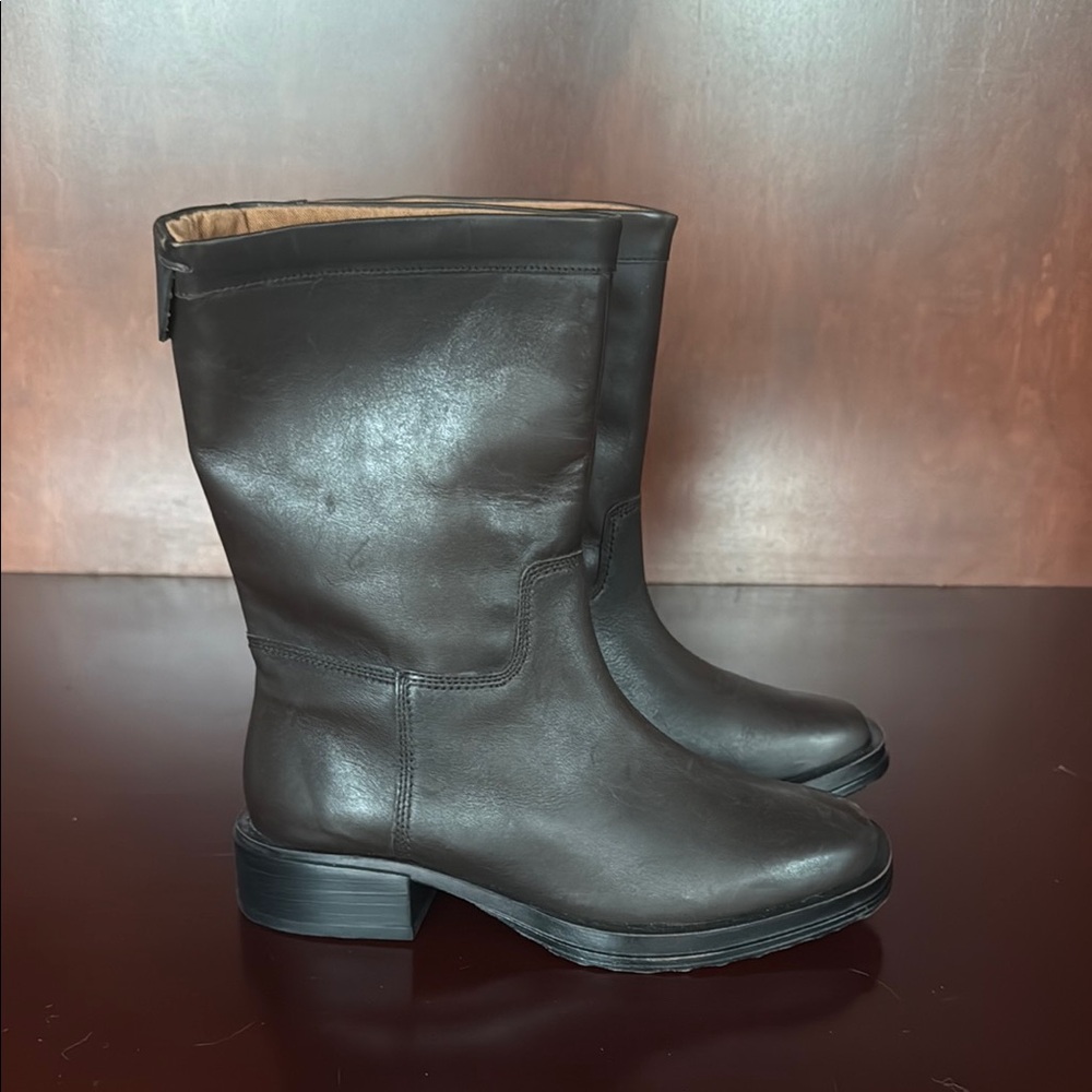 Franco Sarto Black Ankle Booties with Classic Design